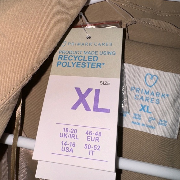 Trench Coat Primark XL NWT - Picture 5 of 7